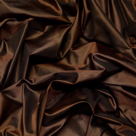 Chocolate Brown Tissue Taffeta Silk 100 Silk Fabric By The Etsy