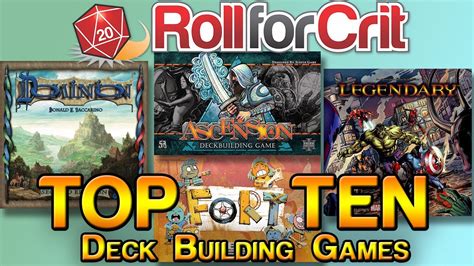 Our Top 10 Deck Building Games Roll For Crit Youtube