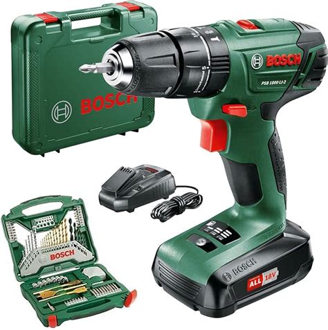 Bosch Psb 1800 Li 2 Cordless Combi Drill With Two 18 V Lithium Ion
