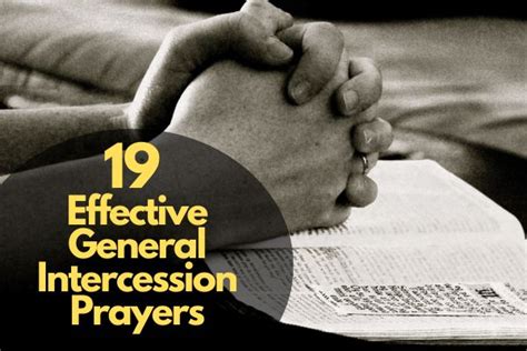 19 Effective General Intercession Prayers