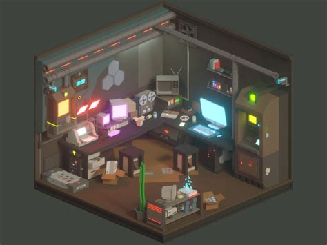 30 Days Of Isometric Rooms Day 17 In 2020 Isometric Art Isometric