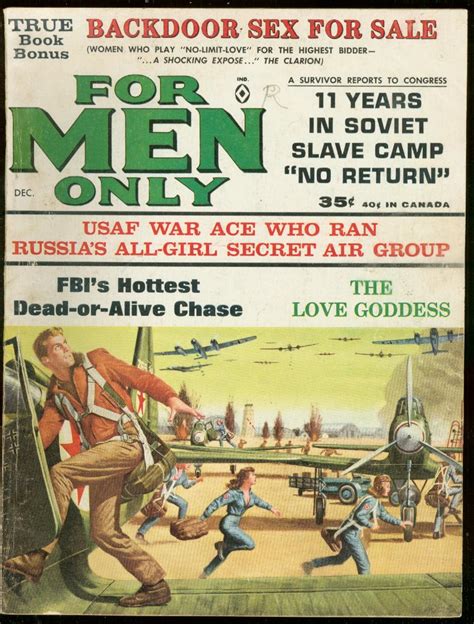 For Men Only Magazine December 1963 Backdoor Sex Bab Lane Vg 1963