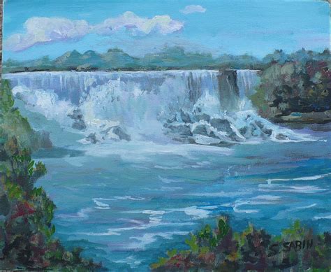 Niagara Falls Painting By Saga Sabin Pixels