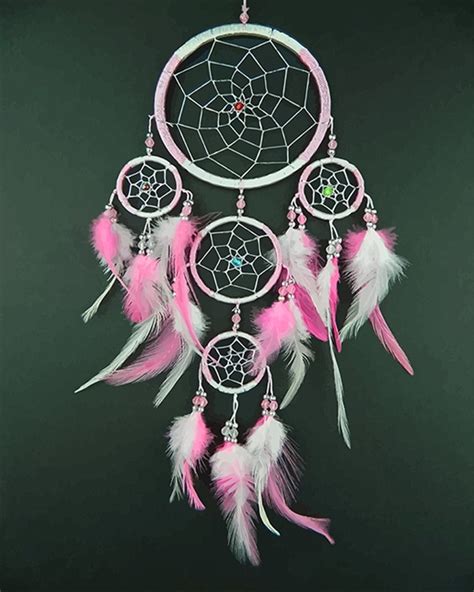 Pink Dream Catcher Paint By Number Numpaint Paint By Numbers