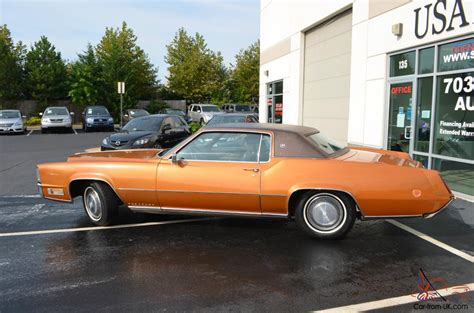 Cadillac Eldorado Base Hardtop Door L Leather Copper Bronze Coupe