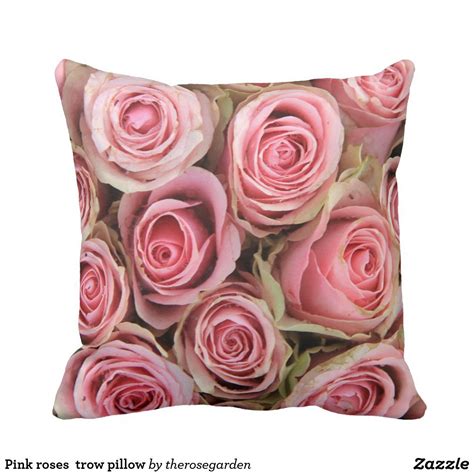 Pink Roses Trow Pillow Pink Roses Pink Pillows