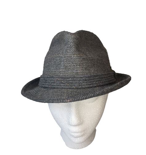 Medium Mallory By Stetson Tweed Fedora Made In The Us Gem