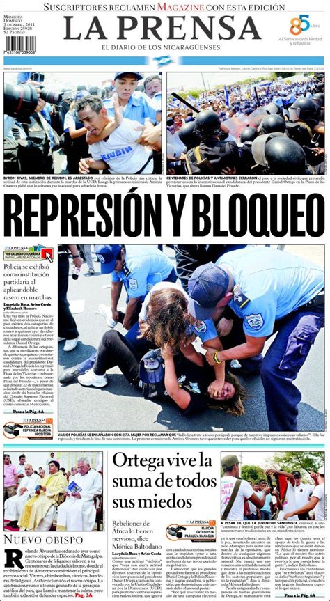 Periódico La Prensa Nicaragua Periódicos De Nicaragua Edición De