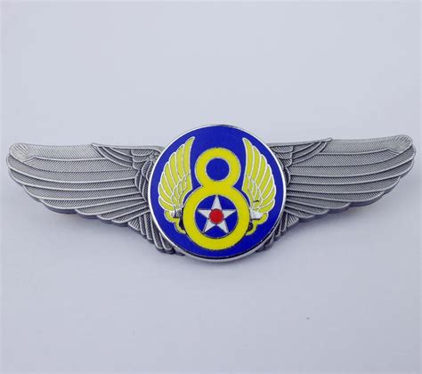 Ww2 Us Air Force Pin Us Eighth Air Force Wings Badge Pin Insignia Usaaf