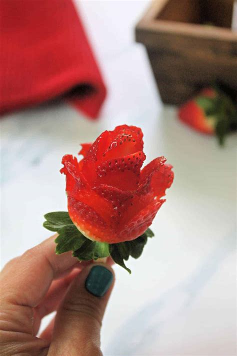How To Make Strawberry Roses The Kitchen Prep Blog