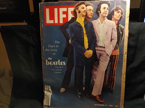 Lot 1968 Life Magazine Great Beatles Cover Vintage