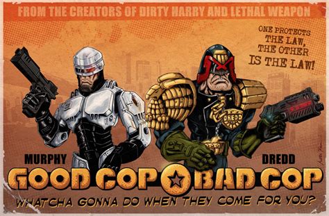 ﻿one Protects The Law The Other 13 The Law Murphy Dredd Come For