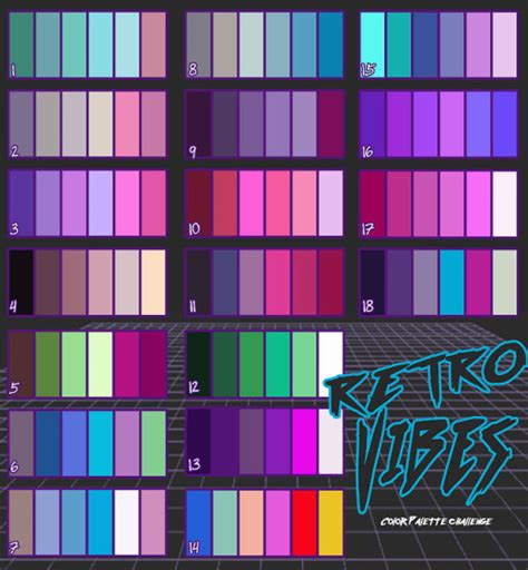 80s 90s Retrowave Color Palettes Album On Imgur Neon Colour Palette