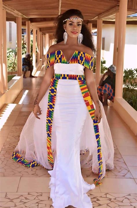 African Print Wedding Dress African Wedding Attire African Attire African Bride Dress Ghana