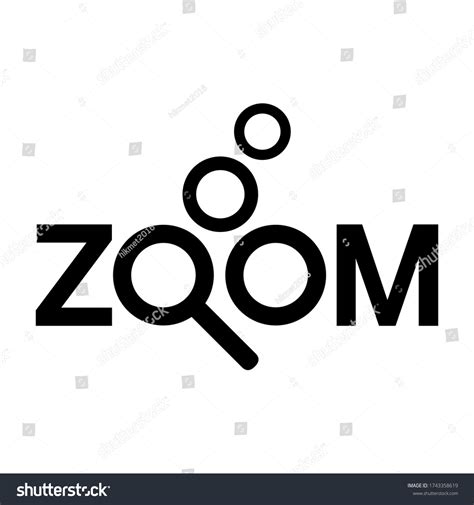 Vector Zoom Logo Magnifying Glass And Zoom Royalty Free Stock Vector