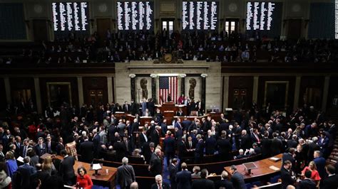 House Of Representatives Impeaches President Donald Trump Cnn Politics