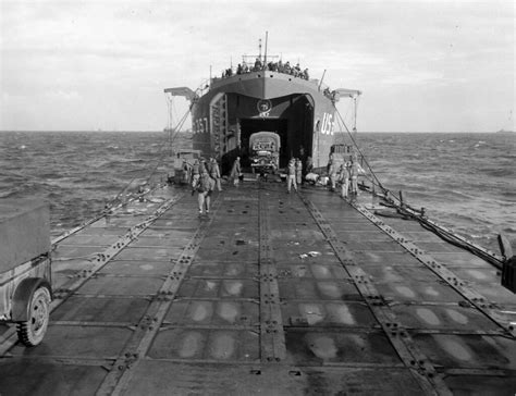 A Rhino Ferry Married To An Lst During The Normandy Invasi Flickr