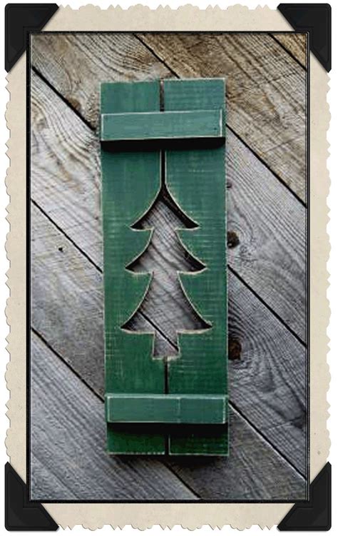 Raystown Primitives Primitive Wooden Shutters Christmas Wood Crafts