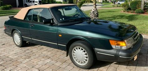 1994 Saab 900 S Convertible 5 Speed Manual Low Miles Scarab Green For