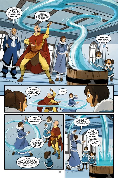Read Online Nickelodeon Avatar The Last Airbender North And South Comic Issue 3