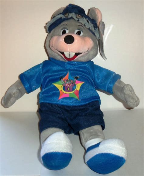 Showbiz Pizza Chuck E Cheese Big Plush 32 Gray Fuzzy Mouse Cool In Red