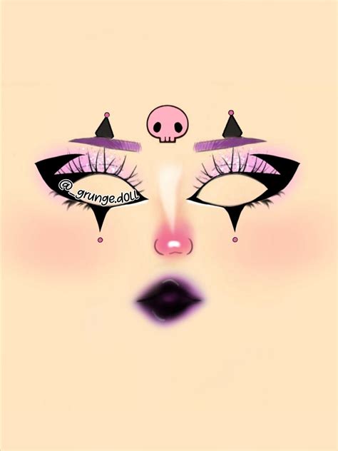 Makeup Kuromi 💜 Sanrio 🖤 Delineado De Ojos Creativo Maquillaje De
