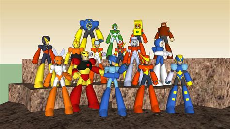 The Megaman Robot Masters 1 And 2 Collection 3d Warehouse