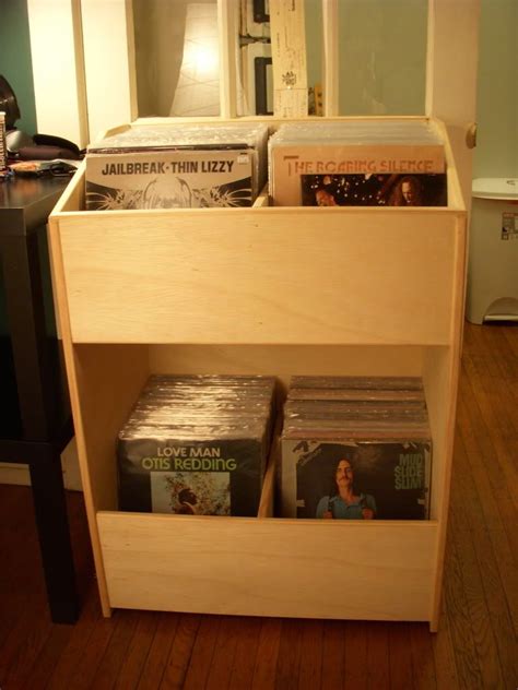 Storage vinyl record storage shelf dj room 45 rpm storage vinyl record storage diy. Record Bin From single 4 x 8 Sheet of Plywood - Plans | Page 2 | Vinyl storage, Vinyl record ...