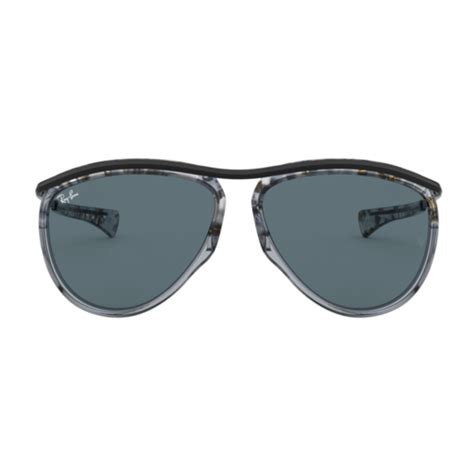 Ray Ban Olympian Aviator Sunglasses Gradient Havana Grey