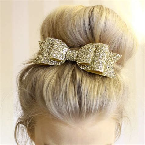 Glitter Shiny Sequins Big Bowknot Barrette Hairpin Hair Clip Girl Style