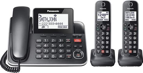 Panasonic 2 In 1 Cordedcordless Phone 2 Handsets Black Walmart Canada