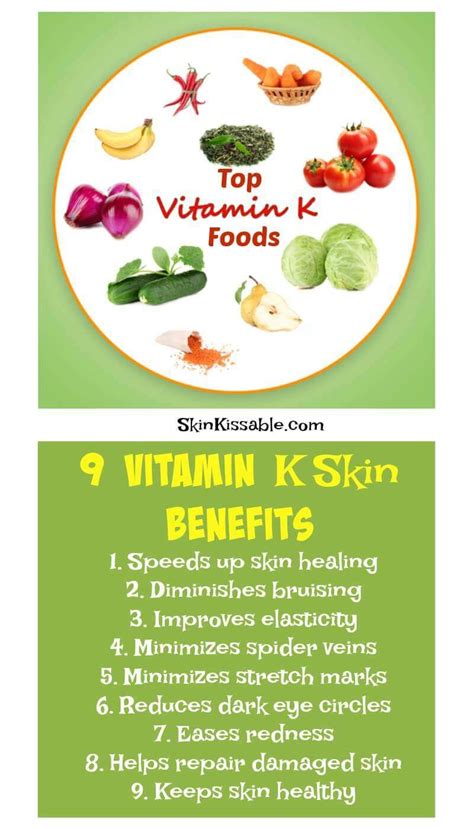 Maybe you would like to learn more about one of these? Vitamin K Benefits for Skin & Body | Vitamin k foods ...