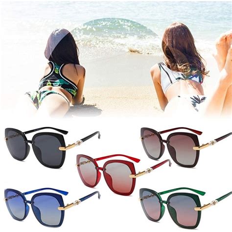 Fashion Oversized Polarized Sunglasses Women Large Frame Polarized Eyeglasses Eyewear Versatile