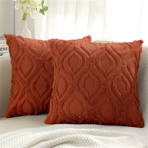 Decoruhome Decorative Throw Pillow Covers 20x20 Soft Plush