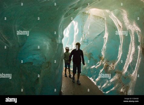 Rhone Glacier Ice Cave Furka Pass Switzerland Stock Photo Alamy