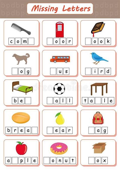 Missing Letters Worksheet For Kindergarten Missing Letters Find The