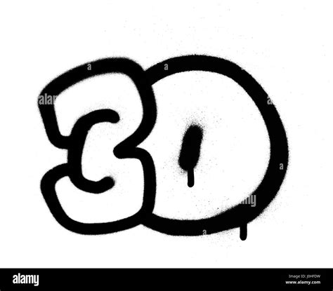 Number 30 Graffiti Stock Vector Images Alamy
