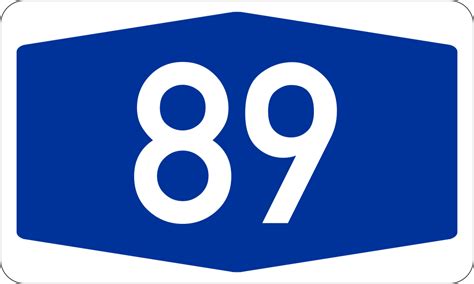 File Bundesautobahn 89 Number Svg Wikimedia Commons Artofit
