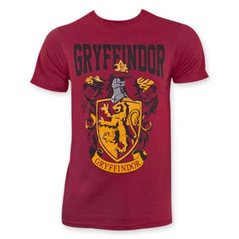 Harry Potter Mens Gryffindor Insignia Tee Shirt Red