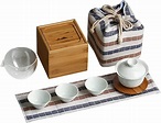 FKDETEASET Handgefertigtes Tee-Set im japanischen Stil, tragbares Reise ...