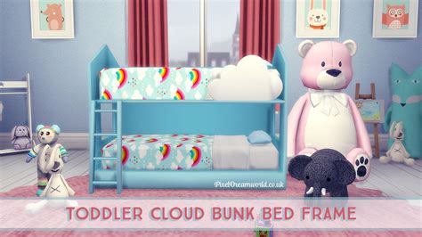 𝕔𝕙𝕒𝕚𝕪𝕦𝕟𝕜𝕚 ︴toddler Cloud Bunk Bed Frame Toddler Bunk