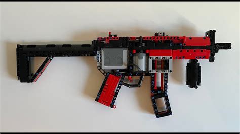 Lforces Fully Automatic Lego Mp5 Sub Machine Gun Youtube
