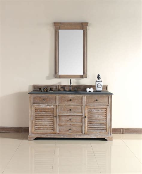 60 inch bathroom vanities : 60 Inch Single Sink Bathroom Vanity in Driftwood Finish ...