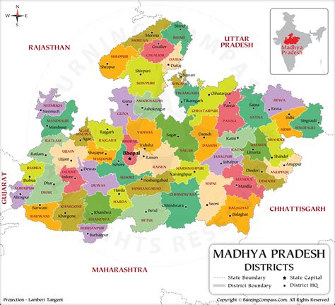 Mp District Map Hd