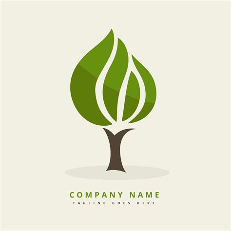 Green Tree Design Background Illustration Tree Logo Design Wood Logo