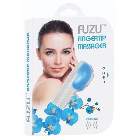 Fuzu Dual Speed Vibrating Fingertip Massager Neon Blue Kkitty Products