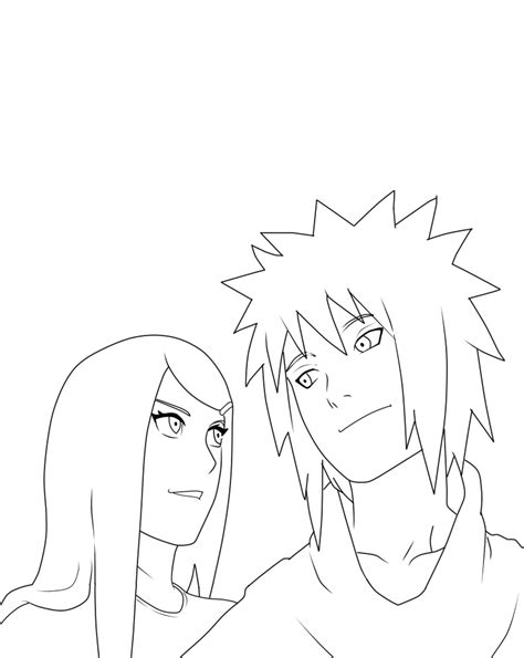 Kushina Y Minato Lineart By Axcell Ben On Deviantart