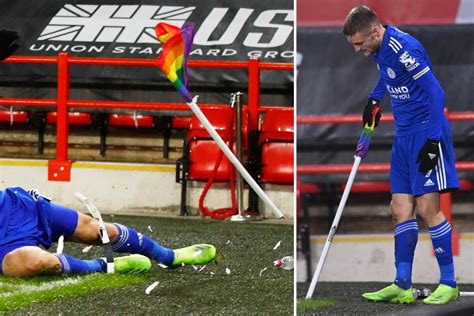 Vardy absolutely DESTROYS corner flag after Sheff Wed fan scores injury ...