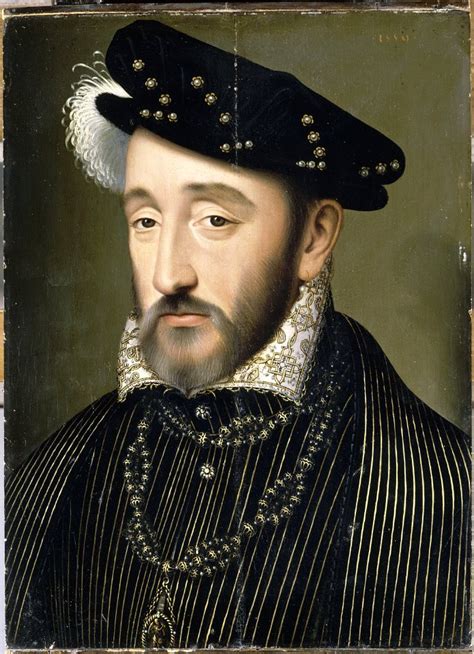Portrait Of King Henry Ii Of France 15191559 By After François
