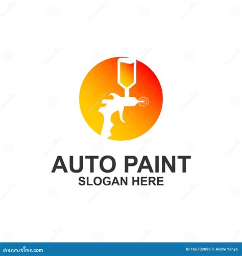 Auto paint logo template stock illustration. Illustration of paint
